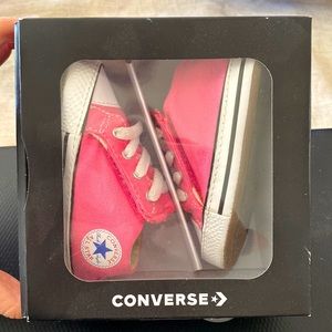 Pink Baby Converse shoes